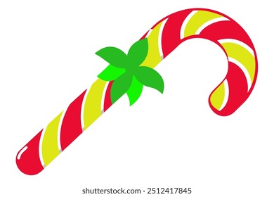 arquivo de cor do vetor de cana de doce de Natal 