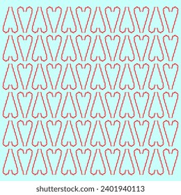 Christmas candy cane vector. icon