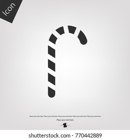 Christmas candy cane vector icon