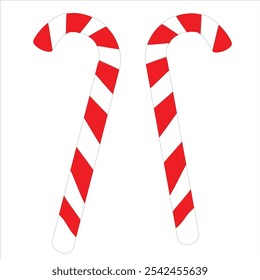 Natal doce cana vetor ilustração tema ornamento Natal	
