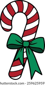 Christmas Candy Cane Vector Illustration Design 