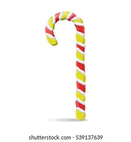 Christmas candy cane. Vector illustration EPS10