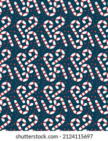 christmas candy canes pattern design