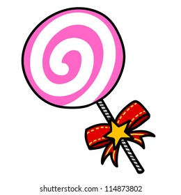 Christmas candy cartoon.