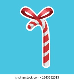 Christmas candy decoration cartoon vector