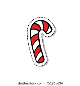 Christmas candy doodle icon