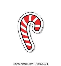 Christmas candy doodle icon