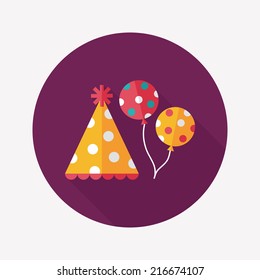 Christmas candy flat icon with long shadow,eps10