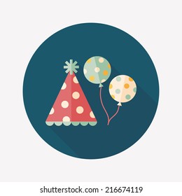 Christmas candy flat icon with long shadow,eps10