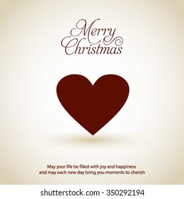 Christmas candy heart decorative template Design, Christmas New Year Flat card illustration