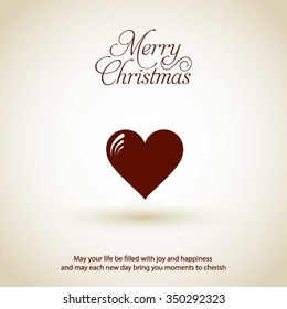 Christmas candy heart decorative template Design, Christmas New Year Flat card illustration