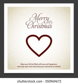 Christmas candy heart decorative template Design, Christmas New Year Flat card illustration