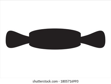 
Christmas candy icon on white background