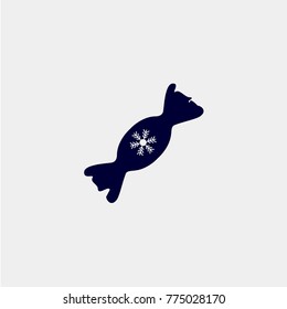 christmas candy icon, Vector illustration.