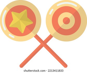 christmas candy illustration in minimal style isolated on background