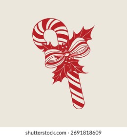 Christmas Candy Illustration Vector by tulangbercabang studio 