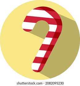 Christmas candy, illustration, vector, on a white background.