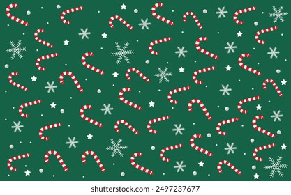 Christmas candy seamless pattern for backgrounds, wallpapers, gift wraps, textile designs, fabrics, blankets, pillows, baby blankets, cards, notebooks, greeting cards, wrapping paper templates, etc.