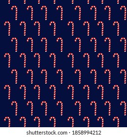 Christmas candy. Christmas seamless pattern. Red and cream colors.  Vector illustrationChristmas candy. Christmas seamless pattern. Red and cream colors.  Vector illustration