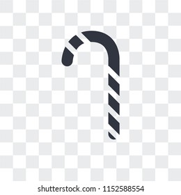 Christmas candy sticks vector icon isolated on transparent background, Christmas candy sticks logo concept