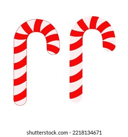 Christmas candy, striped caramel, Christmas sweet.