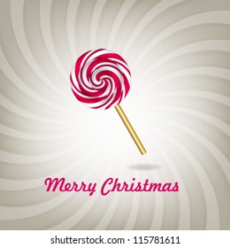 Christmas candy vector background.
