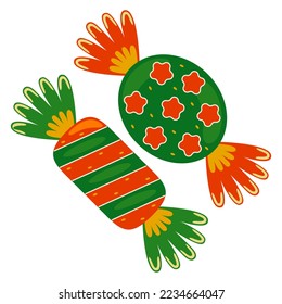 Christmas Candy in Vector Illustration