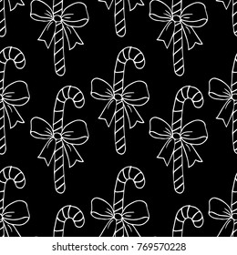 Christmas candy vector illustration. Doodle style. Design, print, decor, textile, paper