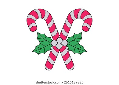 Christmas Candy Vector Illustration – Festive Holiday Sweets Clipart