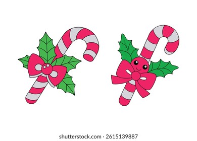 Christmas Candy Vector Illustration – Festive Holiday Sweets Clipart