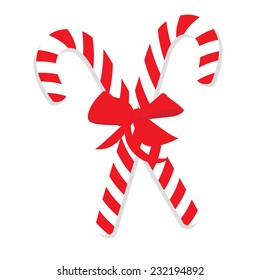 Christmas cane, christmas candy, christmas stick, red candy
