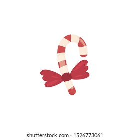 christmas cane on white background vector illustration design