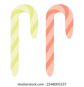 christmas cane sweet candy mint sugar xmas traditional lollipop line icon