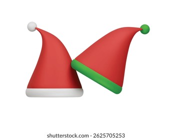 Christmas cap icon 3d illustration render