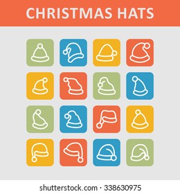Christmas cap icons