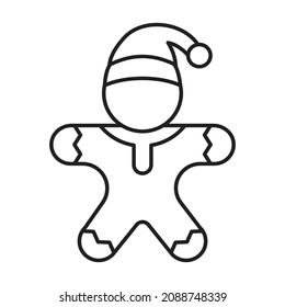 Icono vectorial de la tapa navideña que puede modificar o editar fácilmente 

