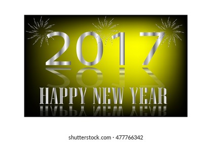 Christmas card 2017 - vector image