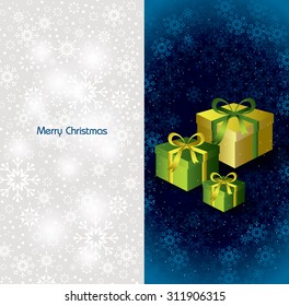 Christmas Card. Abstract Christmas Background.