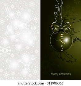 Christmas Card. Abstract Christmas Background.