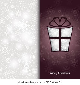 Christmas Card. Abstract Christmas Background.