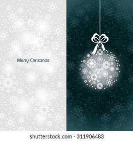 Christmas Card. Abstract Christmas Background.