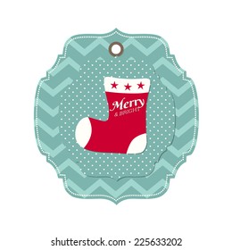 christmas card with abstract patterned origami tree on dotted background, vector illustration, eps 10 with transparency 