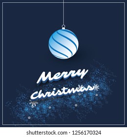Fondo de la tarjeta de Navidad con bolas