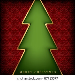 Christmas Card Background Design - red background