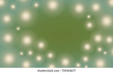 christmas card background with graphic stars in green shades