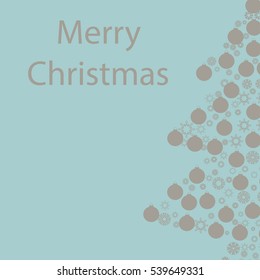 Christmas card background. New year vector illustration.