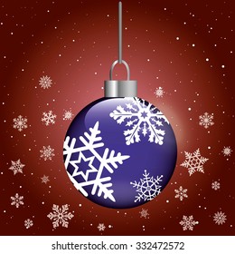 Christmas card background ornaments
