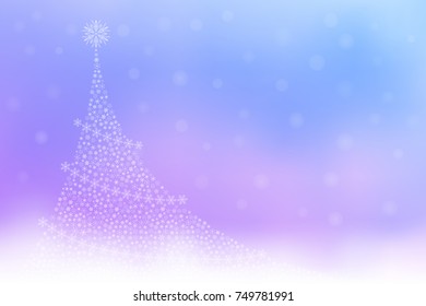 Christmas card background with snowflakes