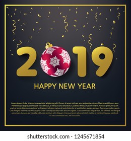Christmas card background template