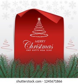 Christmas card background template